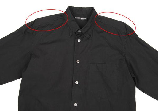 ISSEY MIYAKE MEN WHITELABEL Layered Shirt Black Size 1