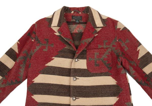 RALPH LAUREN COUNTRY Concho Navajo Jacket Red Size L
