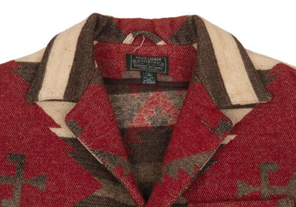 RALPH LAUREN COUNTRY Concho Navajo Jacket Red Size L