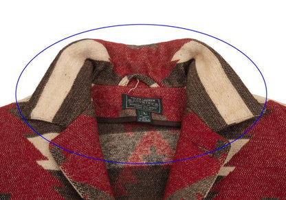 RALPH LAUREN COUNTRY Concho Navajo Jacket Red Size L