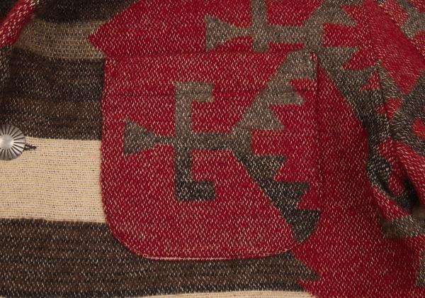 RALPH LAUREN COUNTRY Concho Navajo Jacket Red Size L