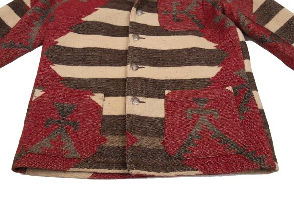 RALPH LAUREN COUNTRY Concho Navajo Jacket Red Size L