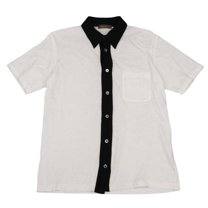 Y's for men Cotton Panel Design T-Shirt White Size 3