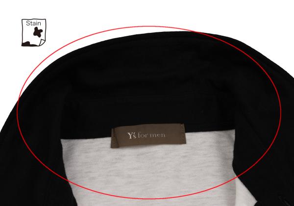 Y's for men Cotton Panel Design T-Shirt White Size 3