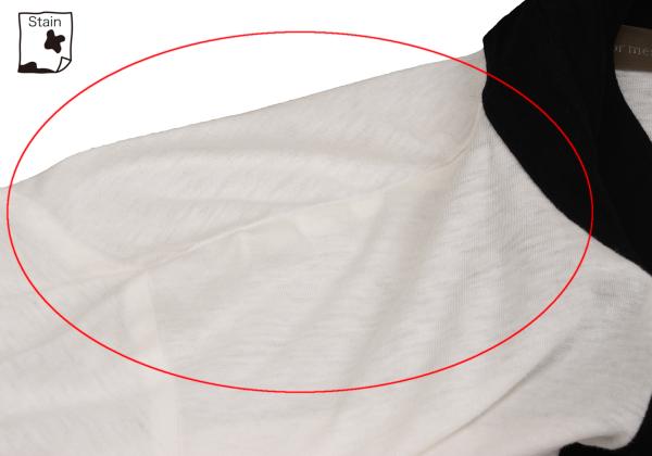Y's for men Cotton Panel Design T-Shirt White Size 3