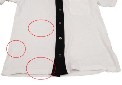 Y's for men Cotton Panel Design T-Shirt White Size 3