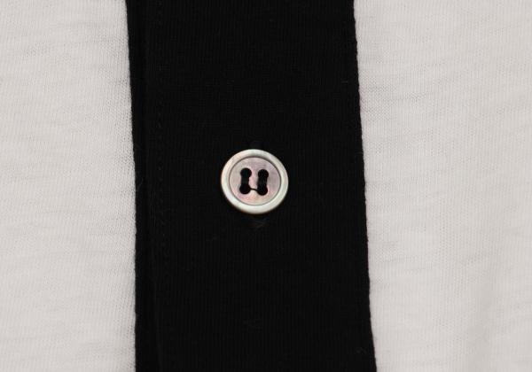 Y's for men Cotton Panel Design T-Shirt White Size 3