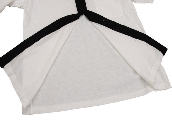 Y's for men Cotton Panel Design T-Shirt White Size 3