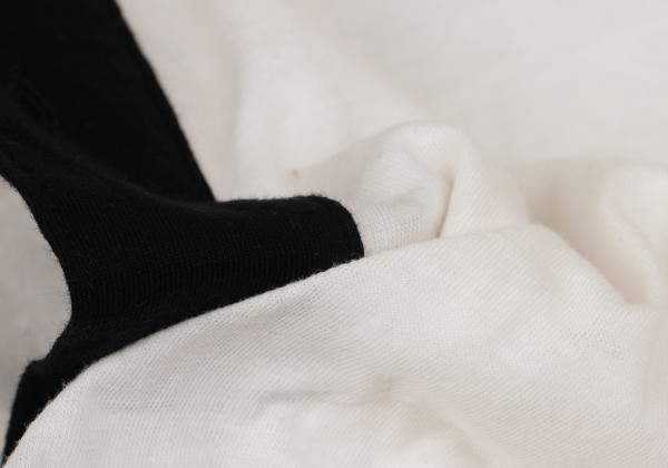 Y's for men Cotton Panel Design T-Shirt White Size 3