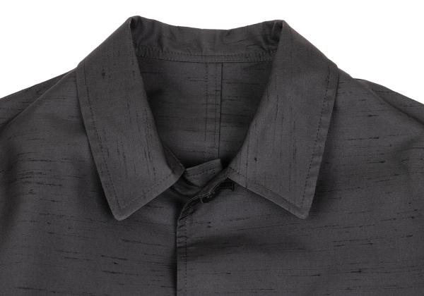 Y's for men Poly-Silk Nep Shirt Jacket Charcoal Size 2