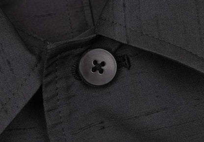 Y's for men Poly-Silk Nep Shirt Jacket Charcoal Size 2