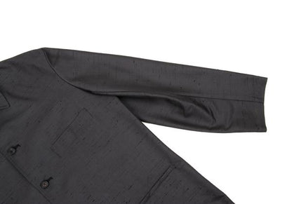 Y's for men Poly-Silk Nep Shirt Jacket Charcoal Size 2