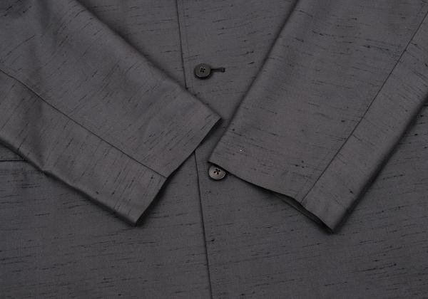 Y's for men Poly-Silk Nep Shirt Jacket Charcoal Size 2