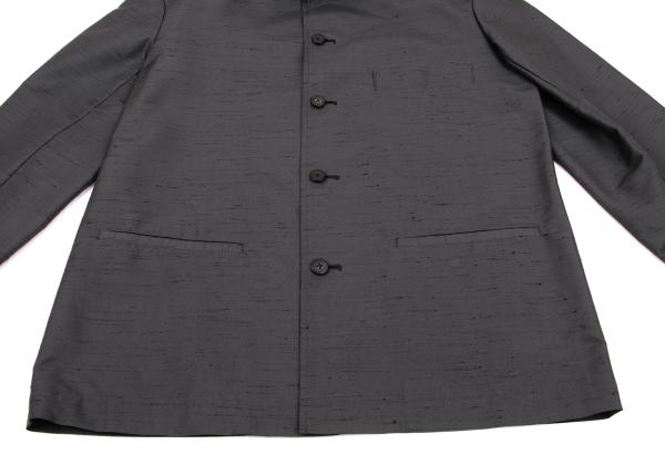 Y's for men Poly-Silk Nep Shirt Jacket Charcoal Size 2