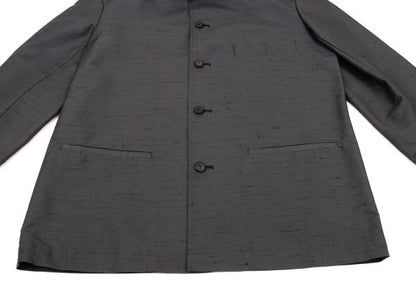 Y's for men Poly-Silk Nep Shirt Jacket Charcoal Size 2