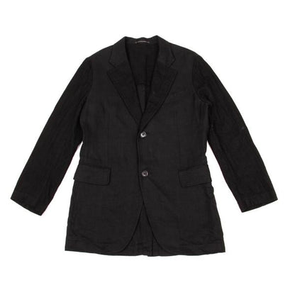 Y's for men Linen Mixed Material Blazer Black Size 3