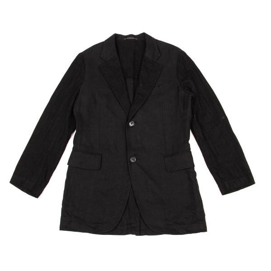 Y's for men Linen Mixed Material Blazer Black Size 3