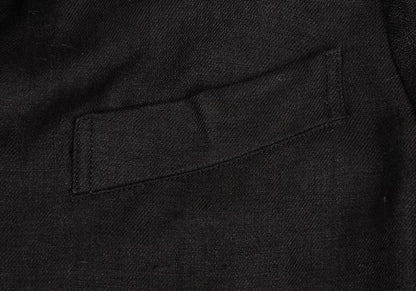 Y's for men Linen Mixed Material Blazer Black Size 3