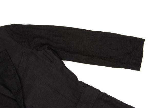 Y's for men Linen Mixed Material Blazer Black Size 3