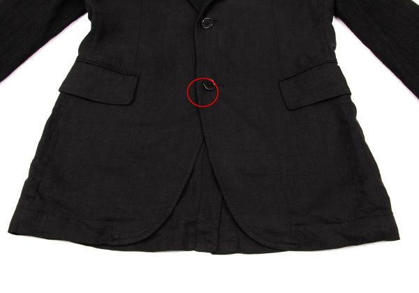 Y's for men Linen Mixed Material Blazer Black Size 3