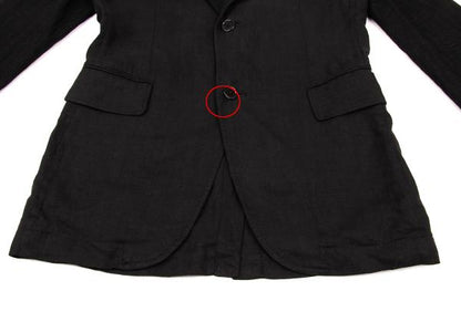Y's for men Linen Mixed Material Blazer Black Size 3