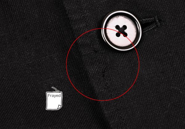 Y's for men Linen Mixed Material Blazer Black Size 3