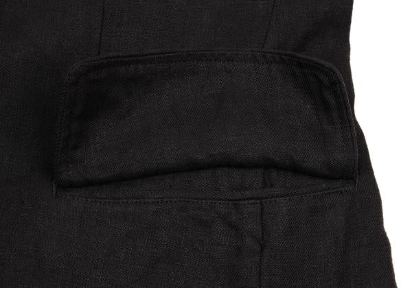 Y's for men Linen Mixed Material Blazer Black Size 3