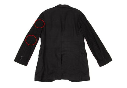 Y's for men Linen Mixed Material Blazer Black Size 3