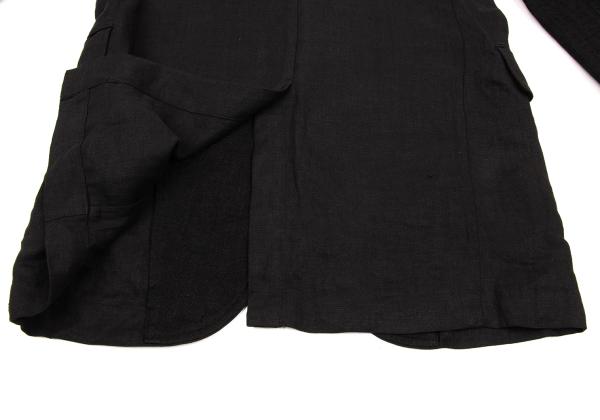 Y's for men Linen Mixed Material Blazer Black Size 3