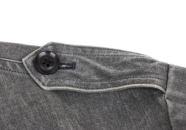 Y's for men Gray Wool Garment Washed Military Jacket Size 2