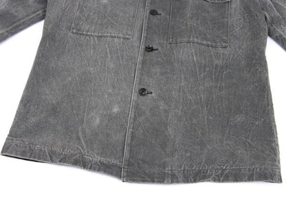 Y's for men Gray Wool Garment Washed Military Jacket Size 2