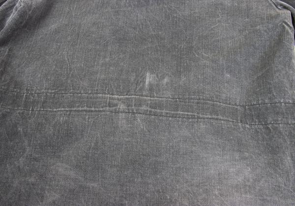 Y's for men Gray Wool Garment Washed Military Jacket Size 2