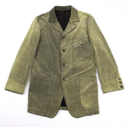 Y's for men Khaki Cotton Brushed Flap Pocket Jacket Size 2