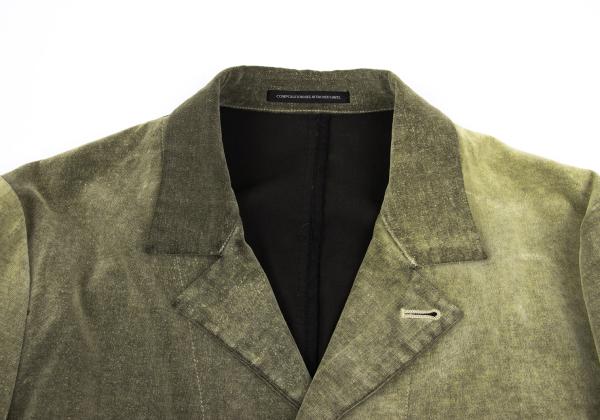 Y's for men Khaki Cotton Brushed Flap Pocket Jacket Size 2