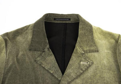 Y's for men Khaki Cotton Brushed Flap Pocket Jacket Size 2