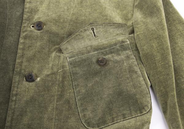 Y's for men Khaki Cotton Brushed Flap Pocket Jacket Size 2