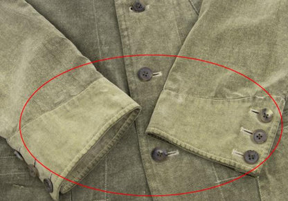 Y's for men Khaki Cotton Brushed Flap Pocket Jacket Size 2