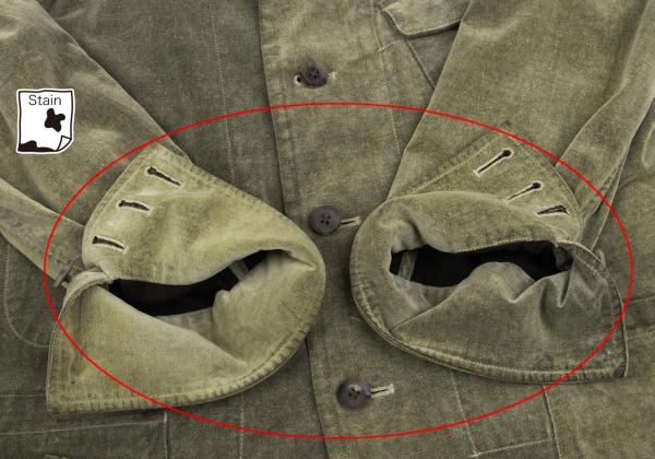 Y's for men Khaki Cotton Brushed Flap Pocket Jacket Size 2