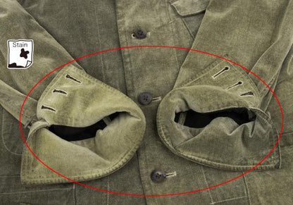 Y's for men Khaki Cotton Brushed Flap Pocket Jacket Size 2