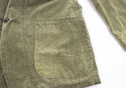 Y's for men Khaki Cotton Brushed Flap Pocket Jacket Size 2