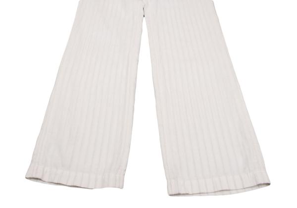 Y's for men Cupro Cotton Stripe Pants Off-White Size 2