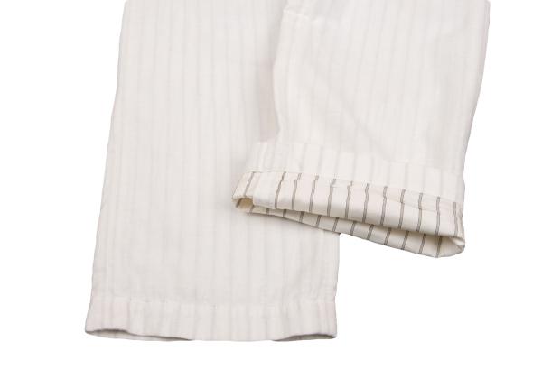 Y's for men Cupro Cotton Stripe Pants Off-White Size 2