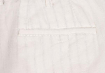 Y's for men Cupro Cotton Stripe Pants Off-White Size 2