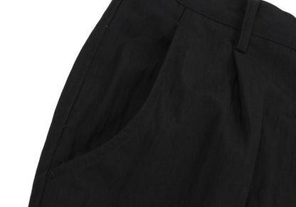 Y's for men Wool Nylon Blend Tuck Pants Black Size S