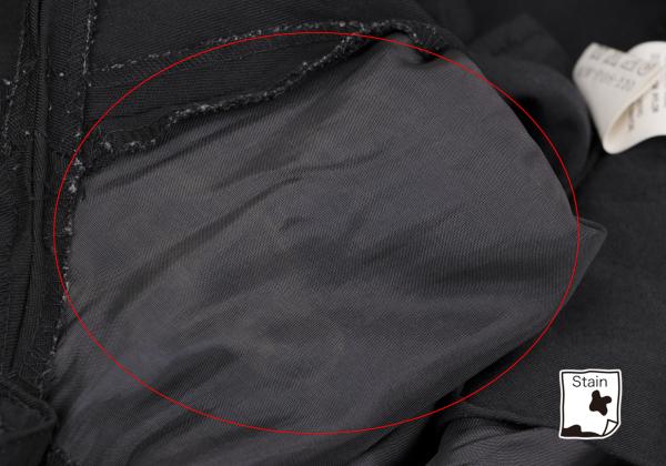 Y's for men Wool Nylon Blend Tuck Pants Black Size S