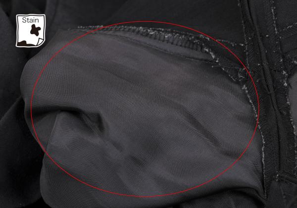 Y's for men Wool Nylon Blend Tuck Pants Black Size S