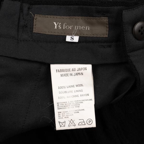 Y's for men Wool Wrinkle Knit Pants Black Size S