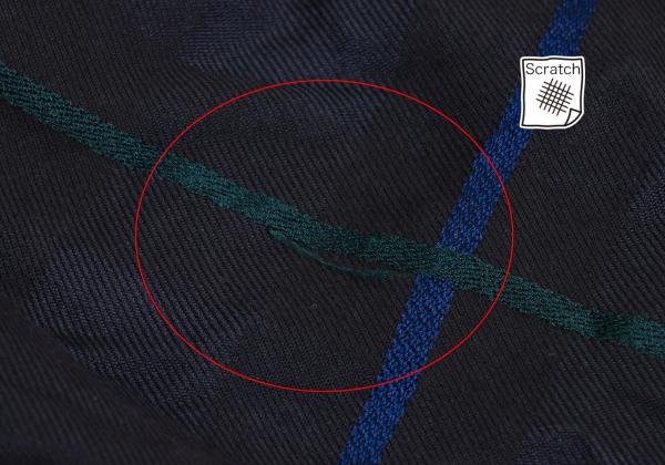 Y's for men Garment Dyed Check Drawstring Pants Navy Size 3