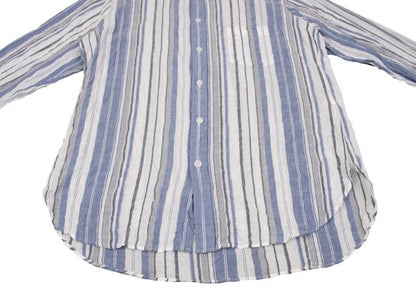 Yohji Yamamoto POUR HOMME Wrinkled Shirt Blue/Gray Size 2