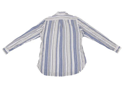 Yohji Yamamoto POUR HOMME Wrinkled Shirt Blue/Gray Size 2